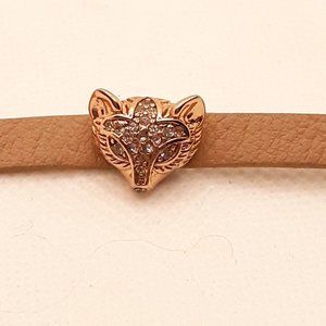 Fossil Rose Gold Pave Fox Head Bracelet